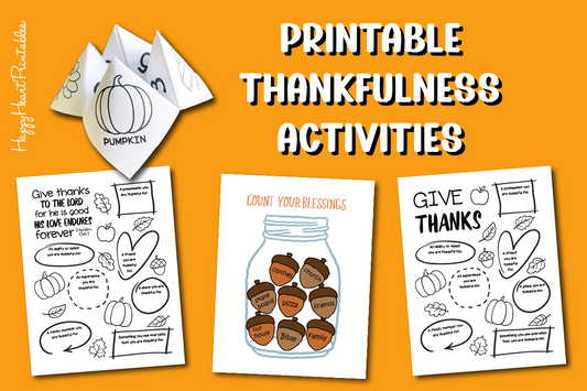 Printable Thankfulness Activities