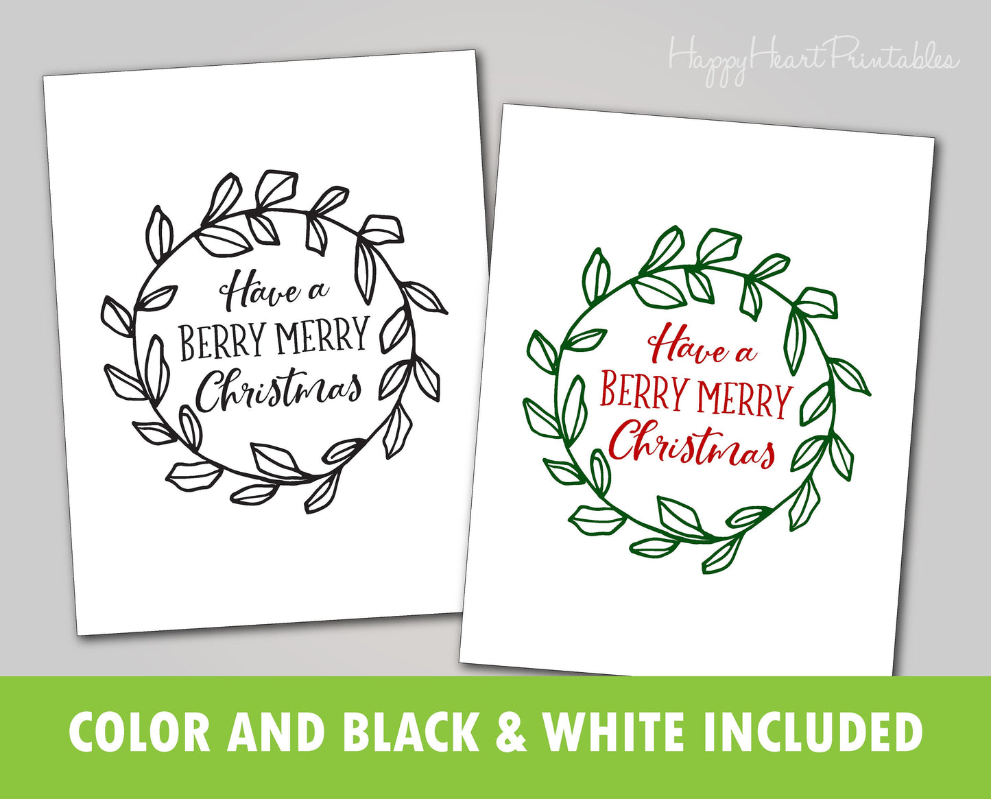 Fingerprint Christmas Wreath Printable Template - Fingerprint Christmas Art