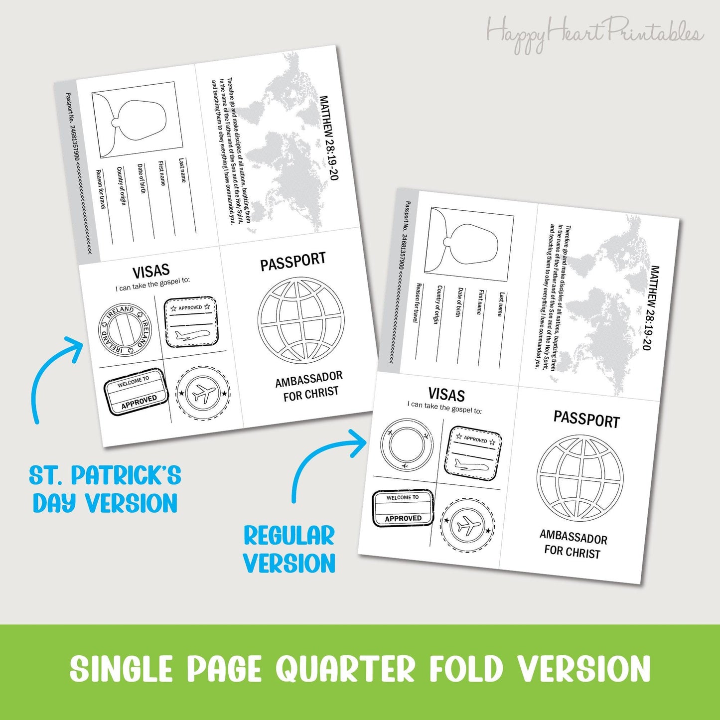 Missionary Passport Craft