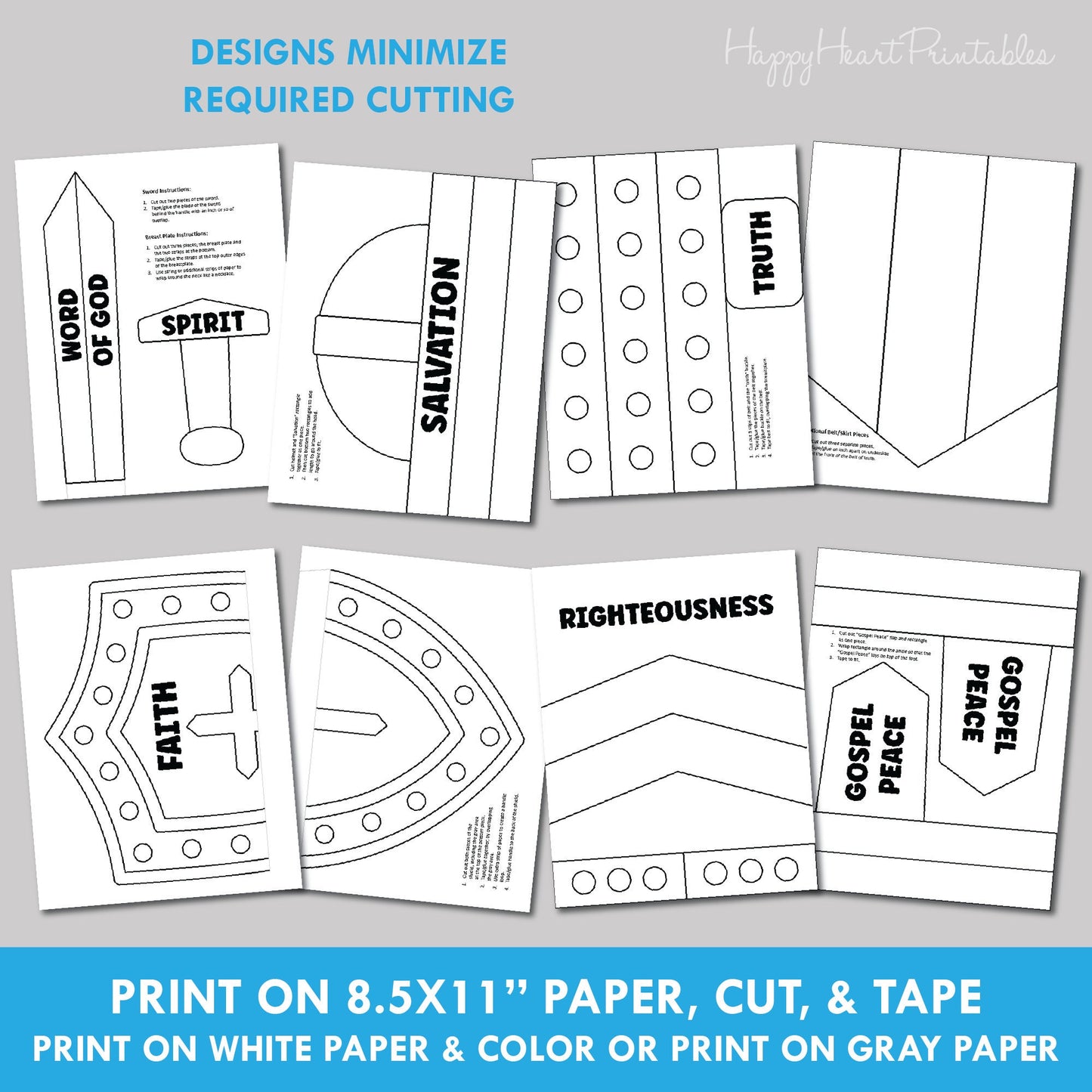 Printable Wearable Armor of God