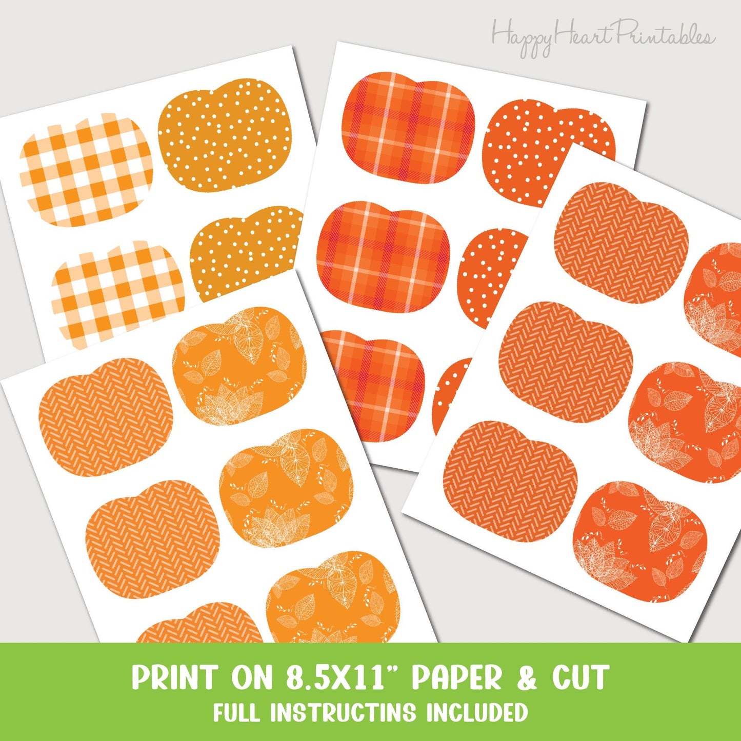 3D Paper Pumpkin Craft