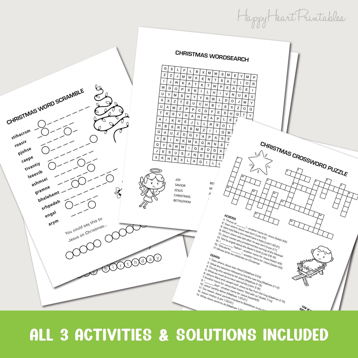Printable Christmas Activity Sheets