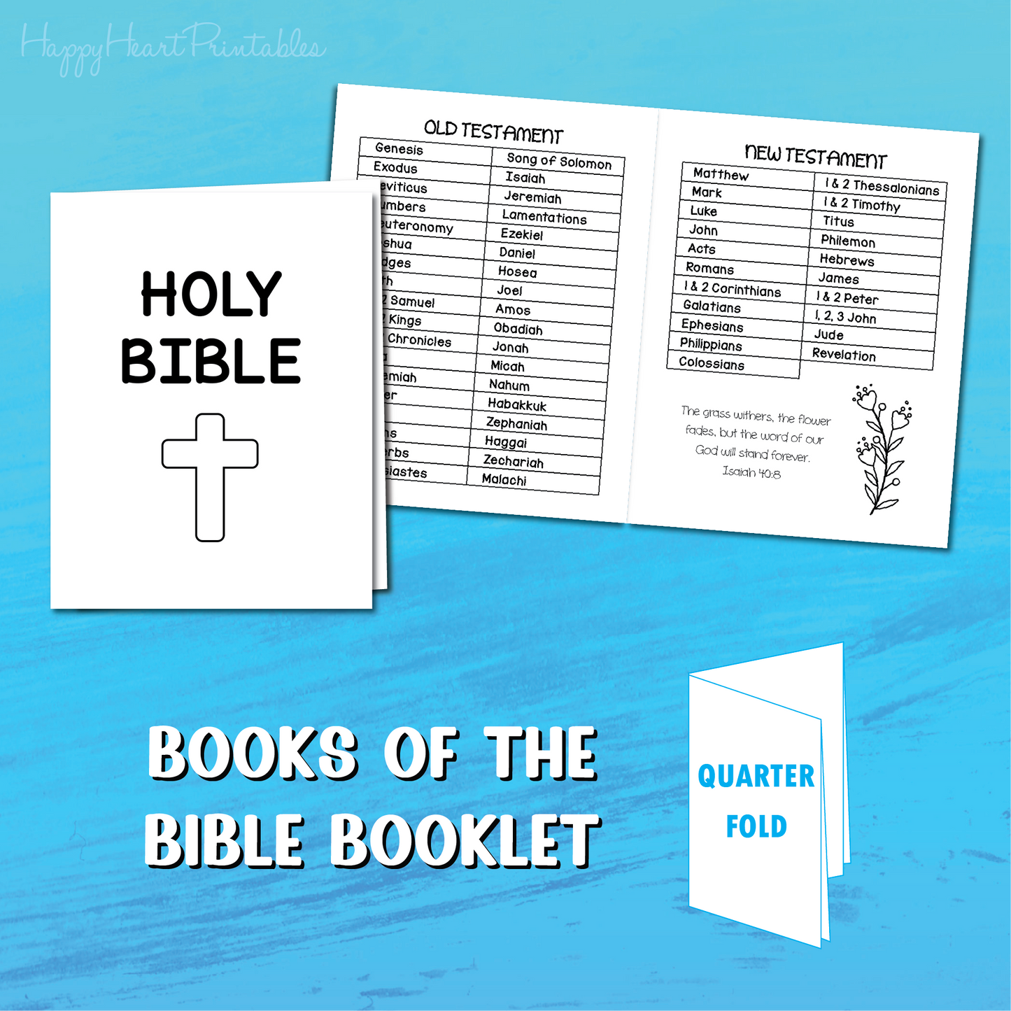 Books of the Bible Printable Booklet