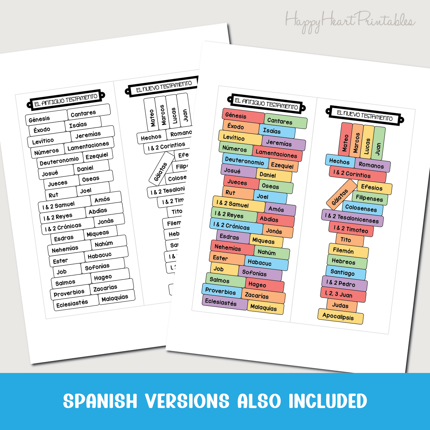 Books of the Bible Printable Bookmark