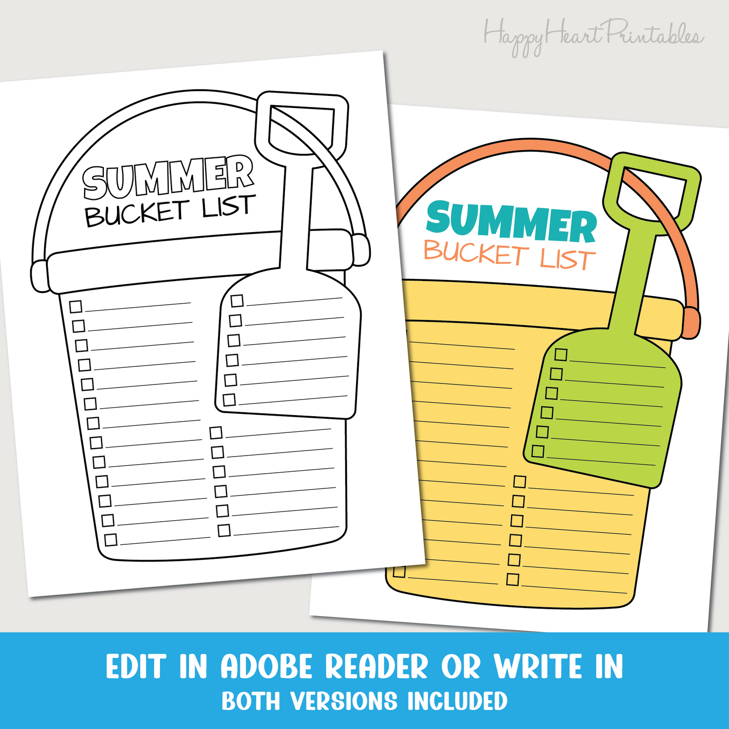 Printable Summer Bucket List