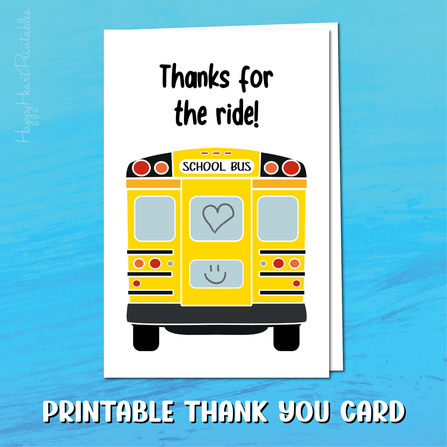 Bus Driver Appreciation Card