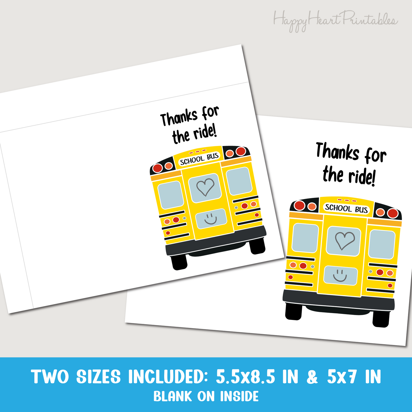 Bus Driver Appreciation Card