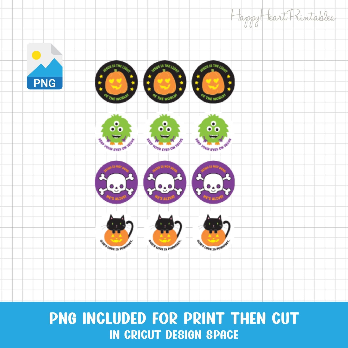 Christian Halloween Tags or Stickers