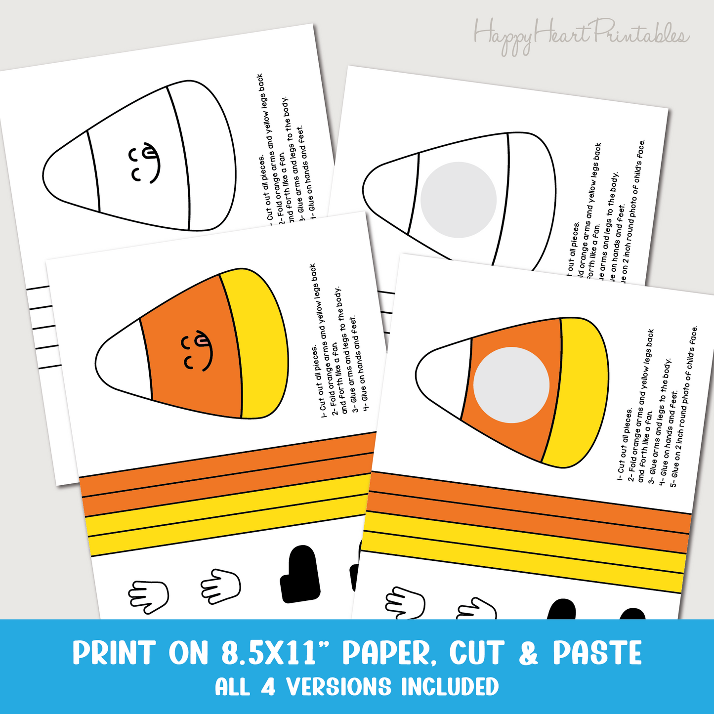 Candy Corn Character Craft