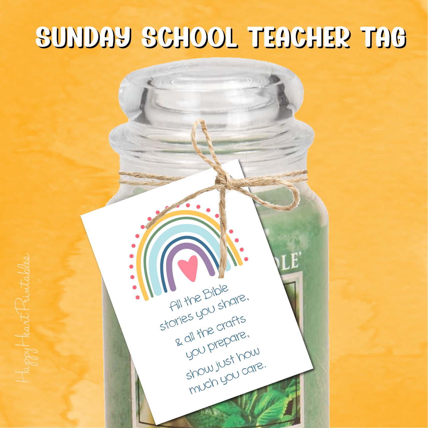 Sunday School Teacher Gift Tag