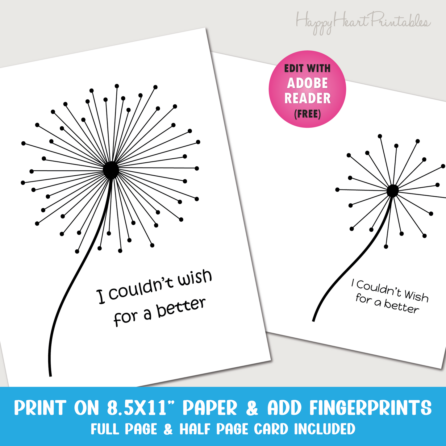 Fingerprint Art - Mother's Day - Grandma Gift