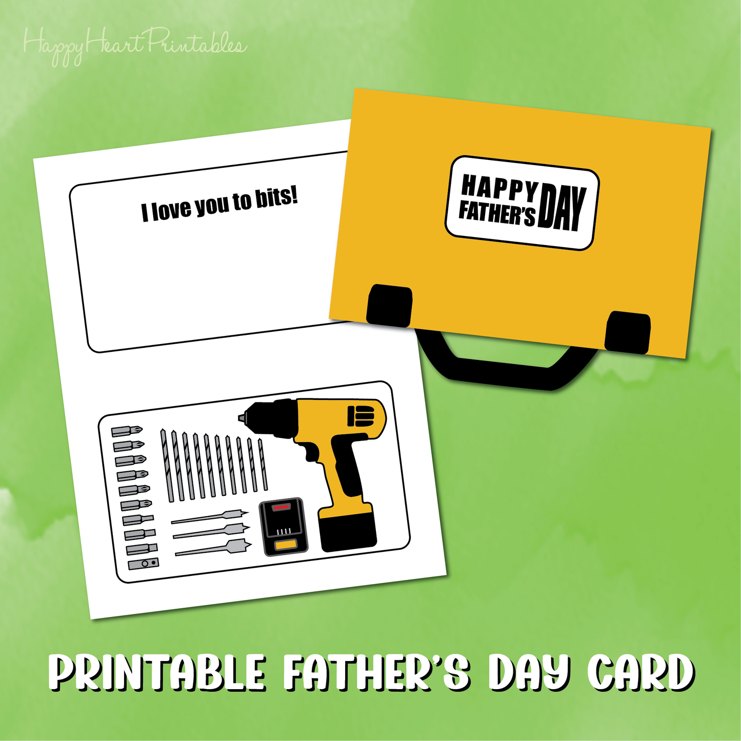 Drill Set Father's Day Printable Card