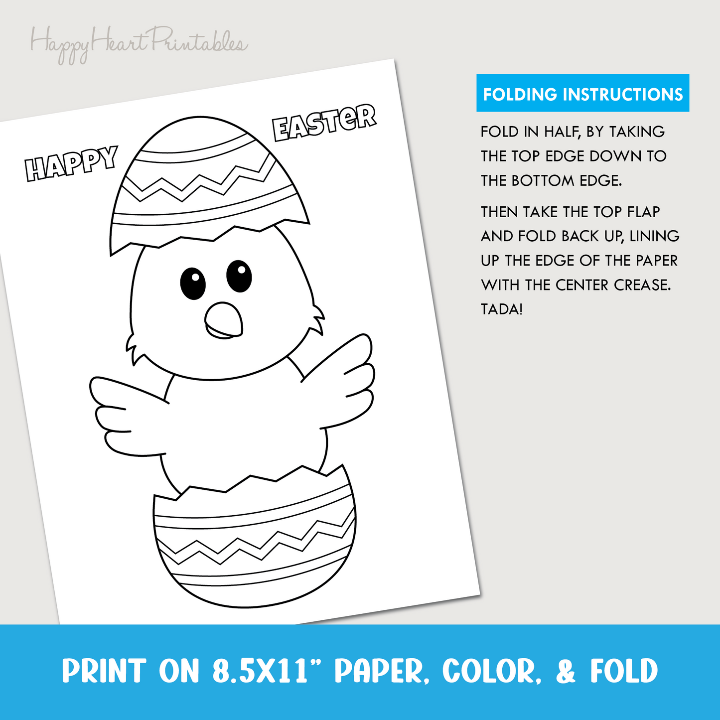 Easter Egg Folding Surprise Craft