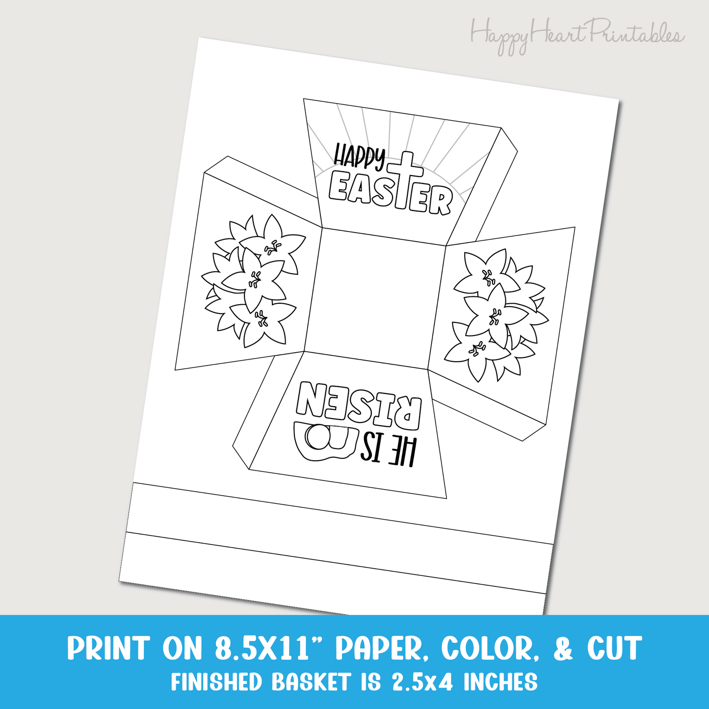 Printable Easter Basket Craft