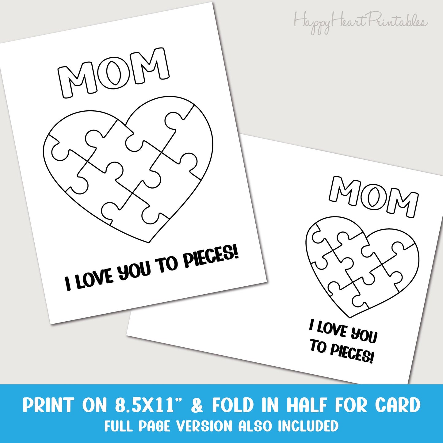 Mother's Day Love You To Pieces Puzzle Card