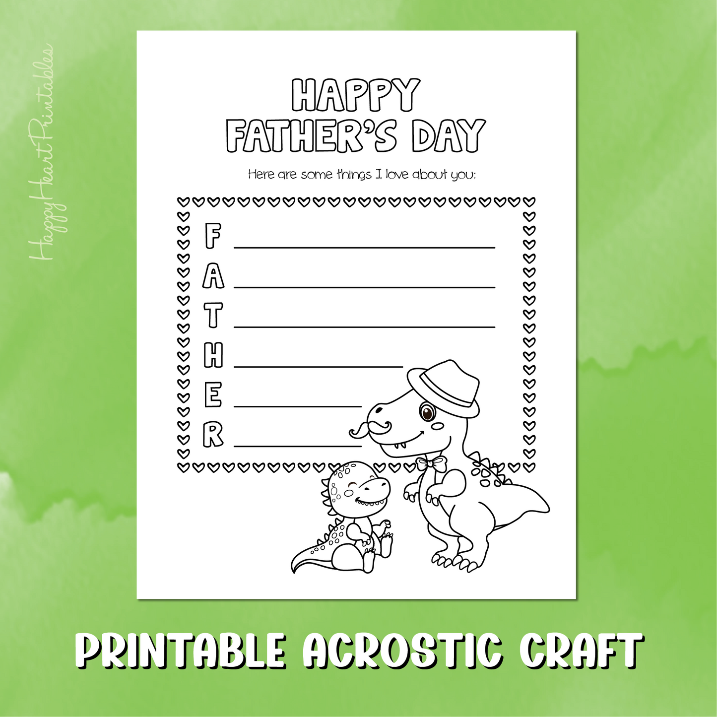 Father's Day Acrostic Poem