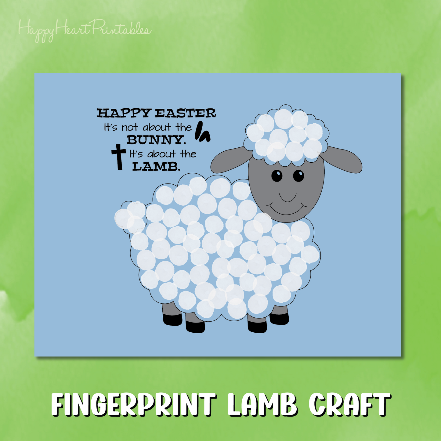 It's About the Lamb - Easter Fingerprint Craft