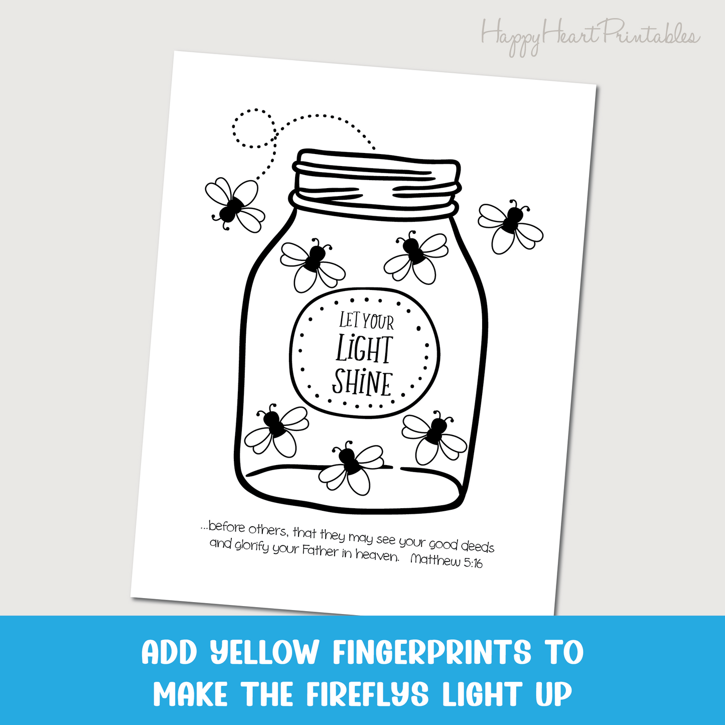 Firefly Fingerprint Bible Craft