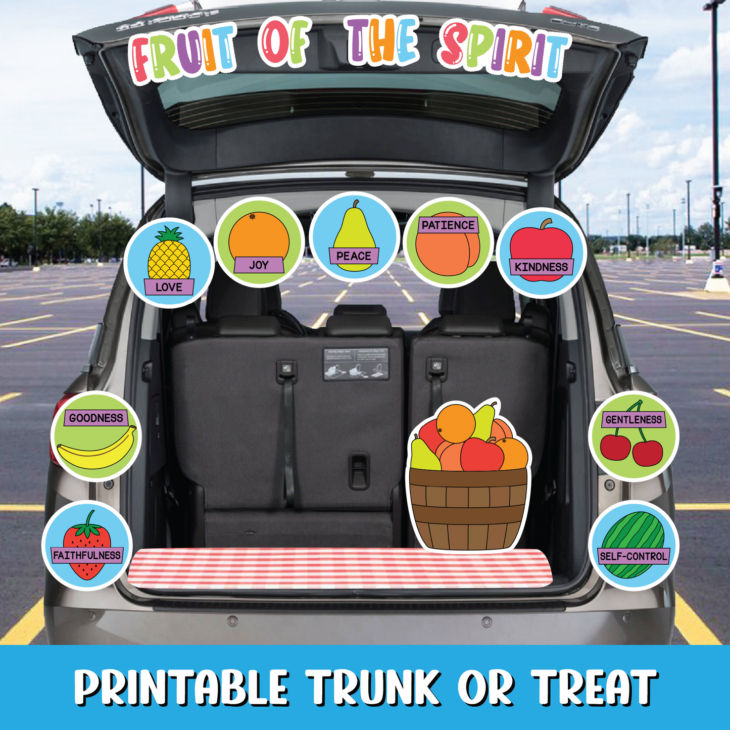 Fruit of the Spirit Trunk or Treat Decor