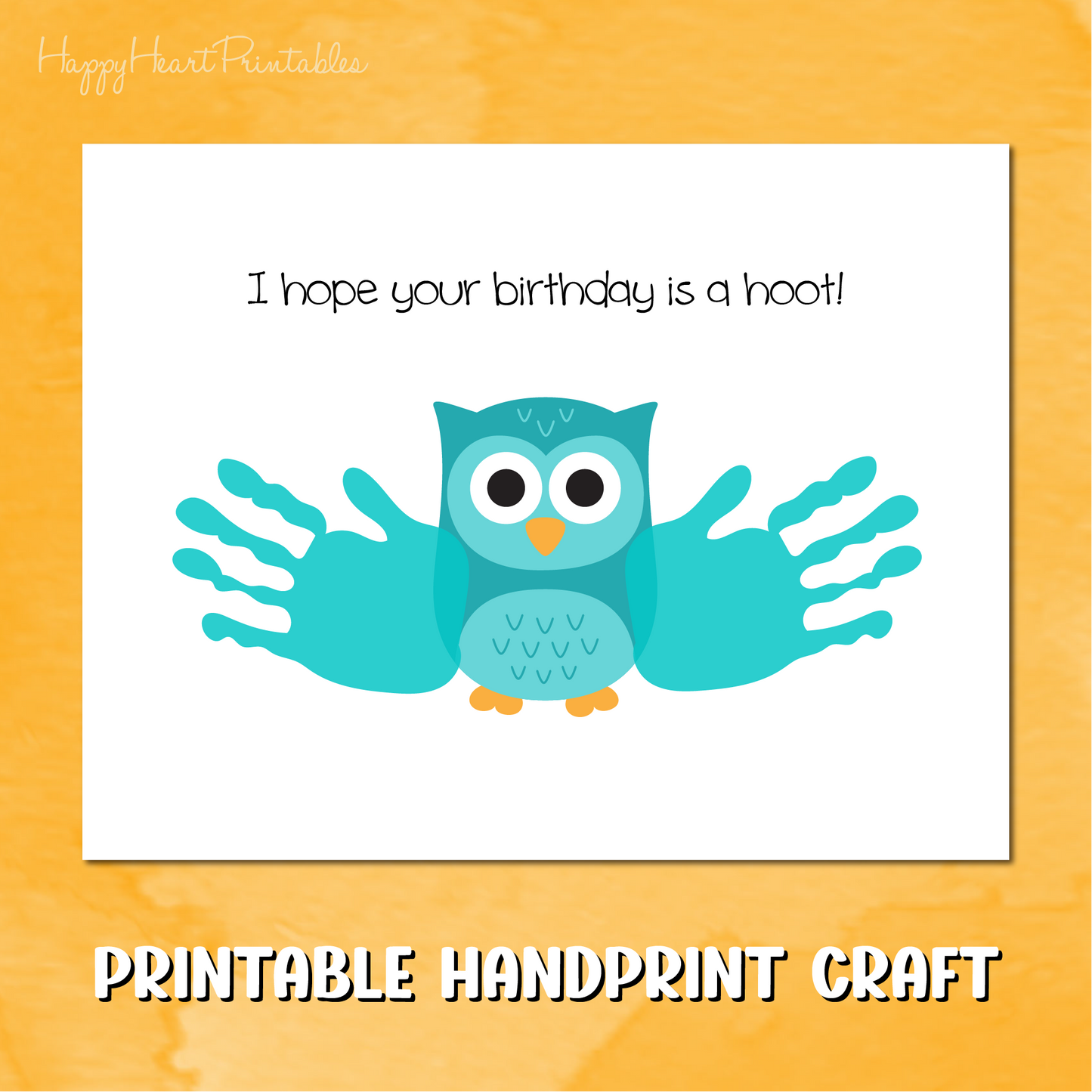 Handprint Owl Birthday Craft