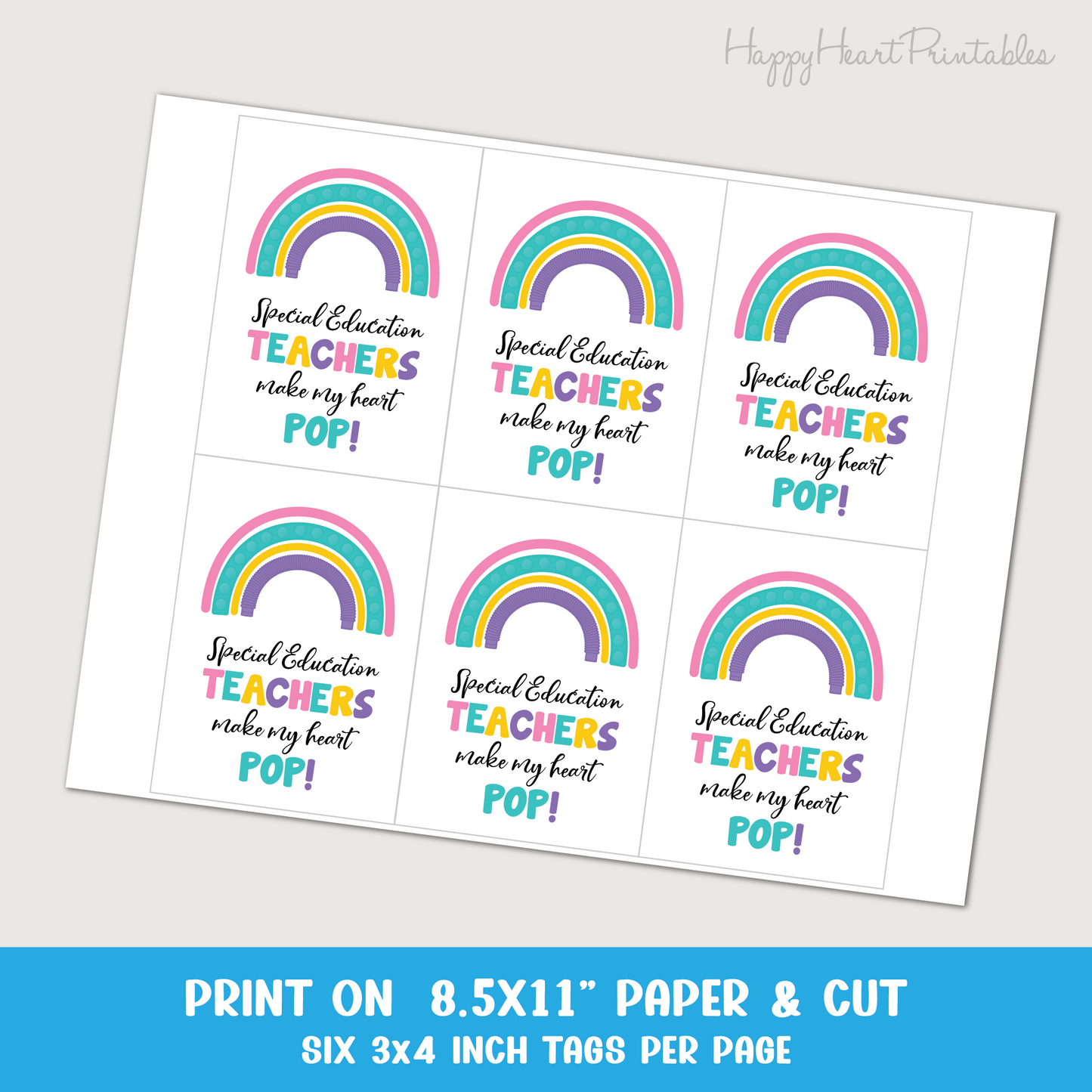Special Education Teacher Appreciation Gift Tag
