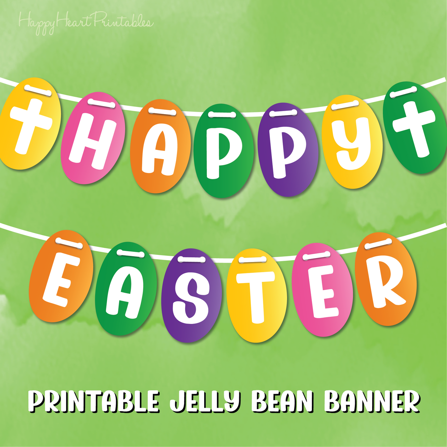 Jelly Bean Happy Easter Banner