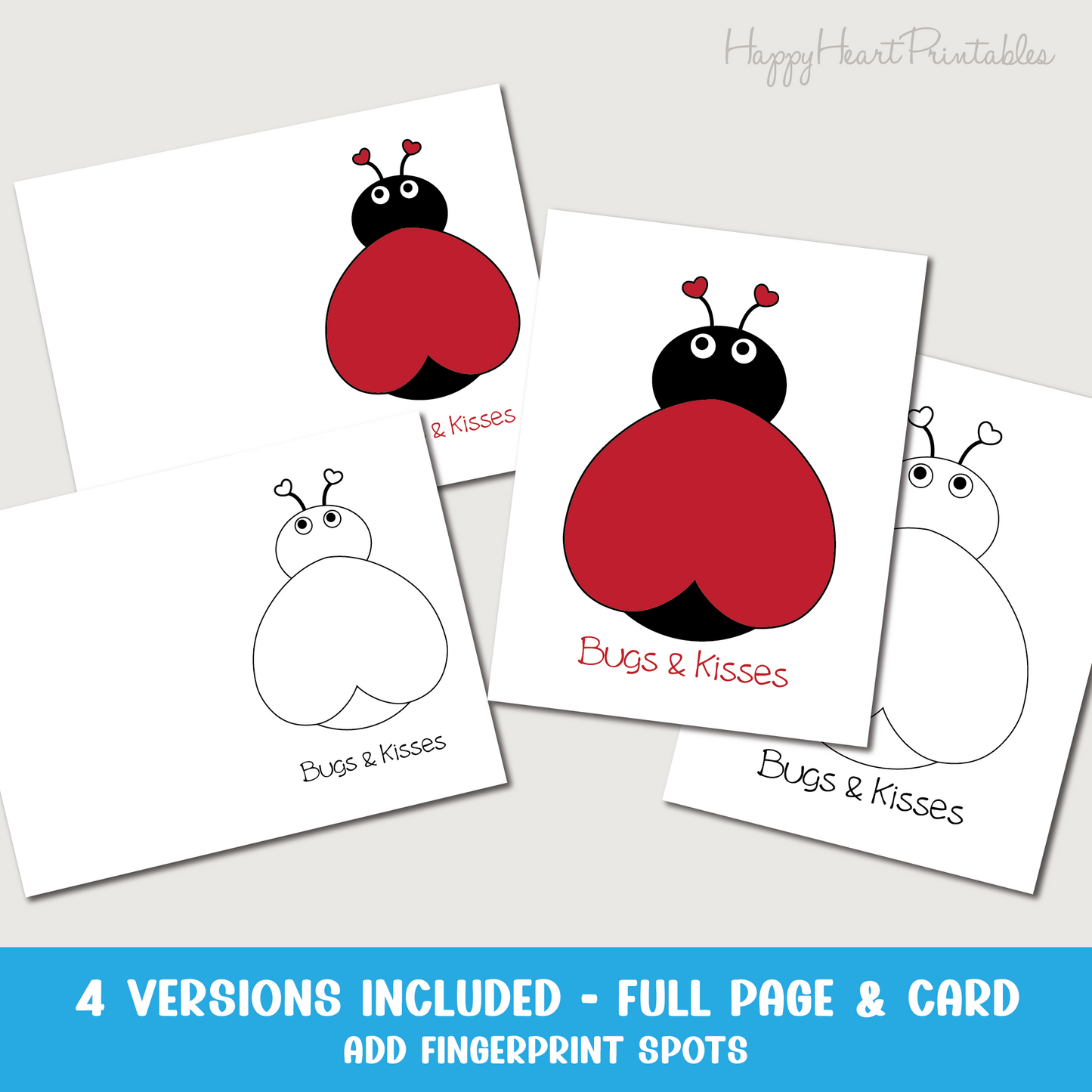 Lady Bug Valentine's Day Craft Or Card