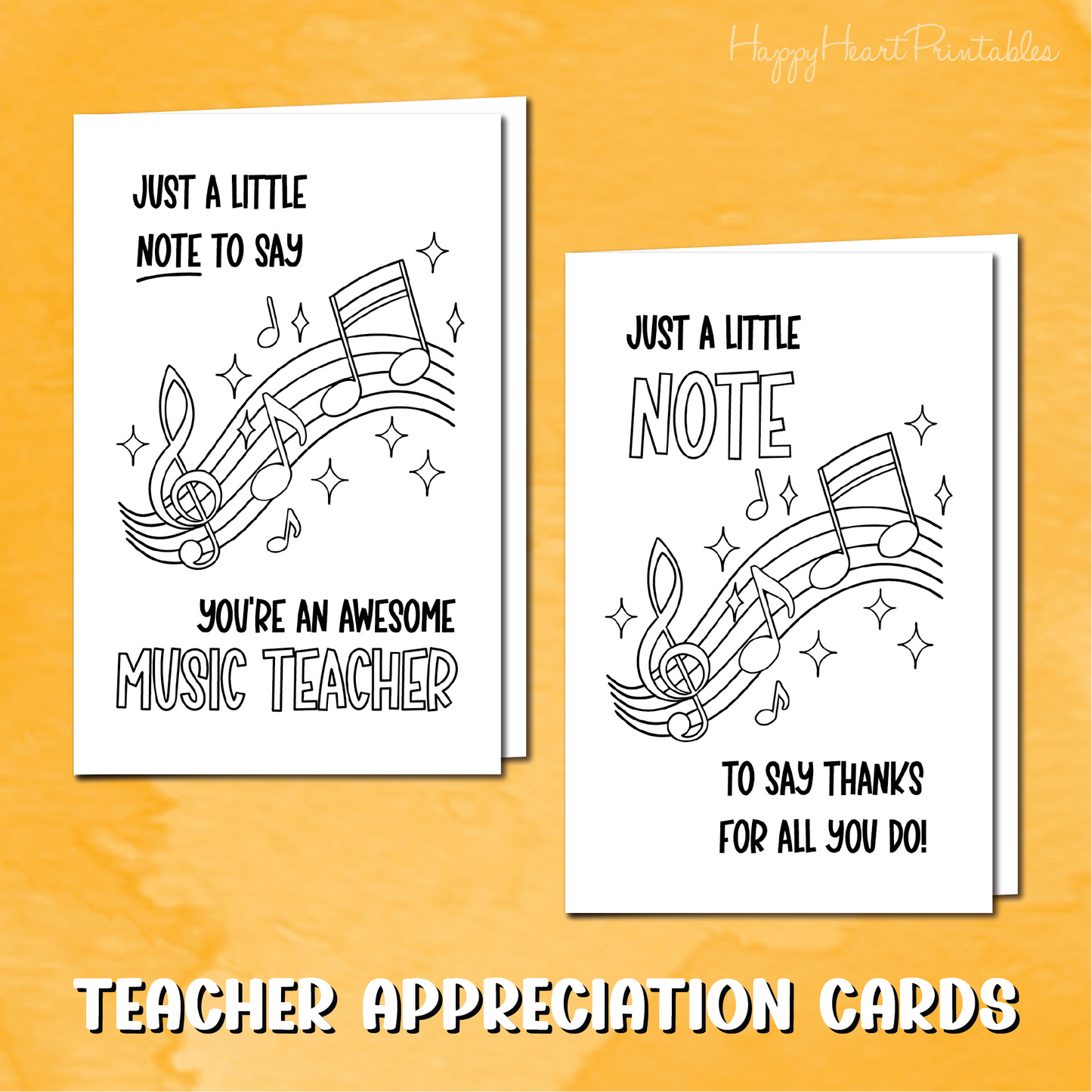 Music Teacher Appreciation Card