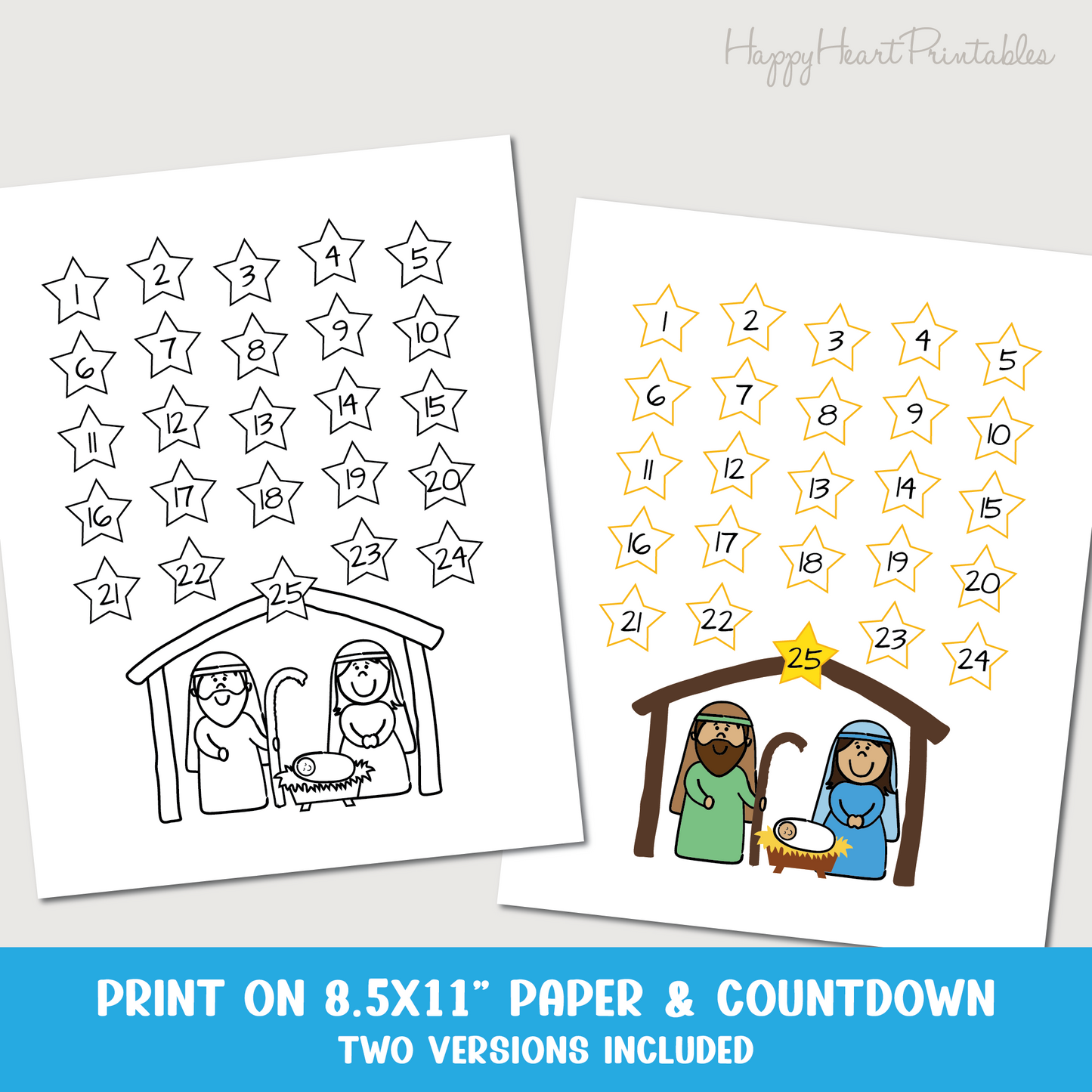 Nativity Printable Christmas Countdown