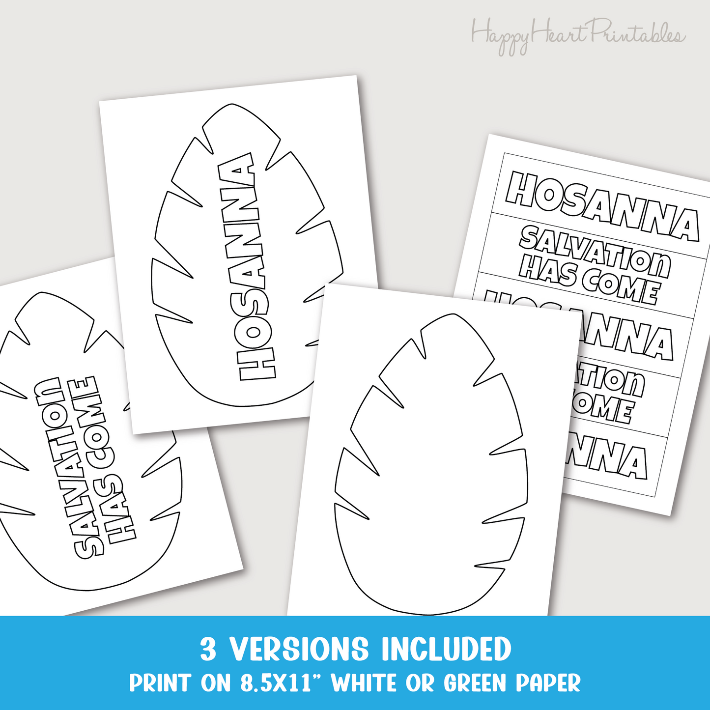 Printable Palm Branch Coloring Craft