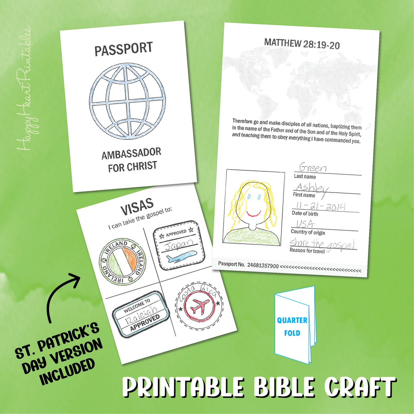 Missionary Passport Craft