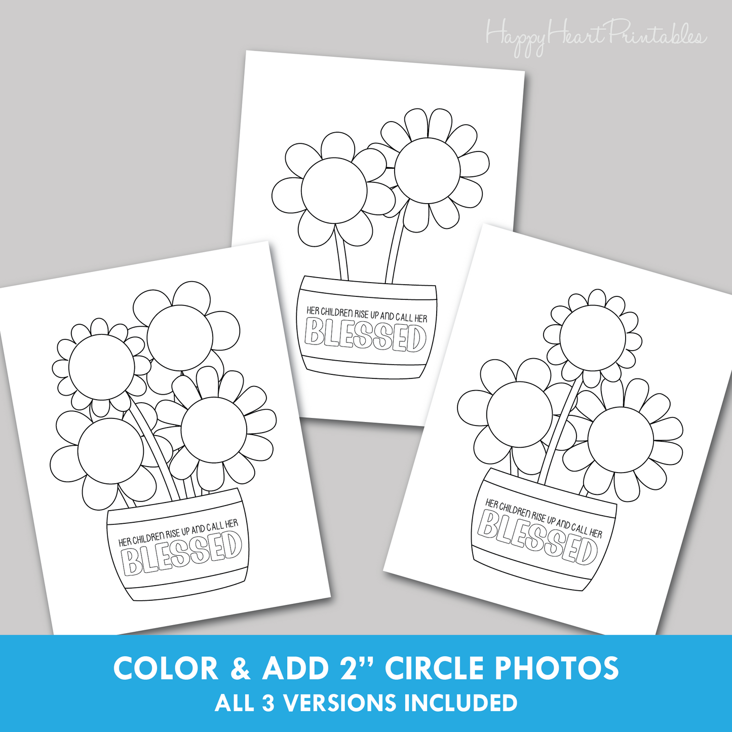 Mother's Day Photo Flower Craft with Bible Verse