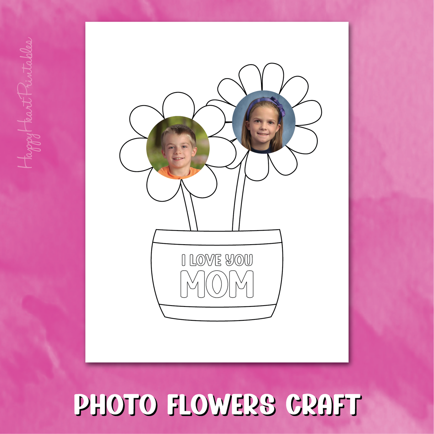 Mother's Day Photo Flower Craft