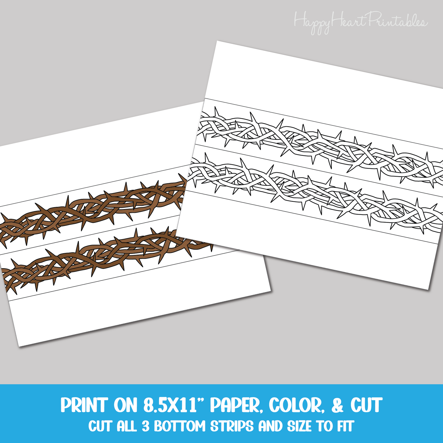 Printable Crown of Thorns