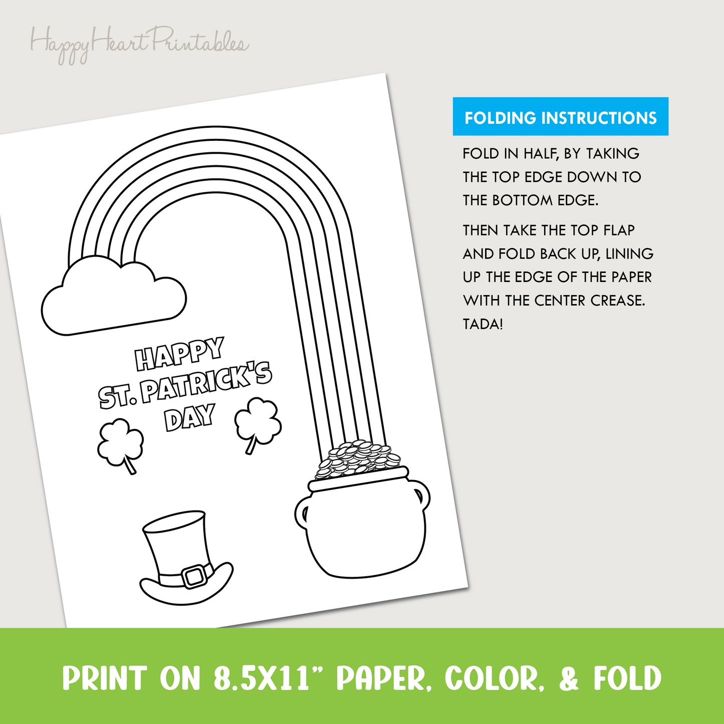 St. Patrick's Folding Surprise Craft