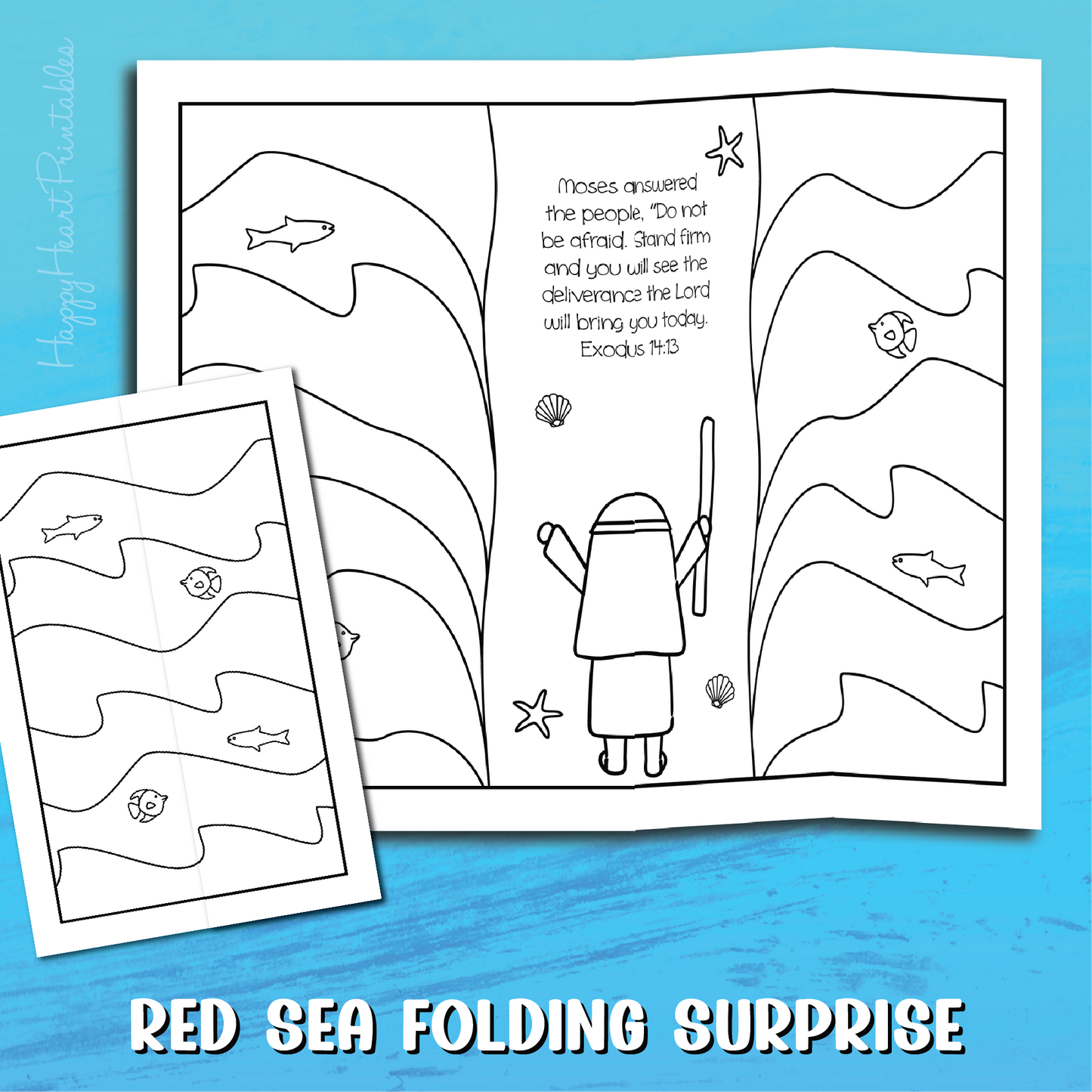 Red Sea Folding Surprise Bible Craft