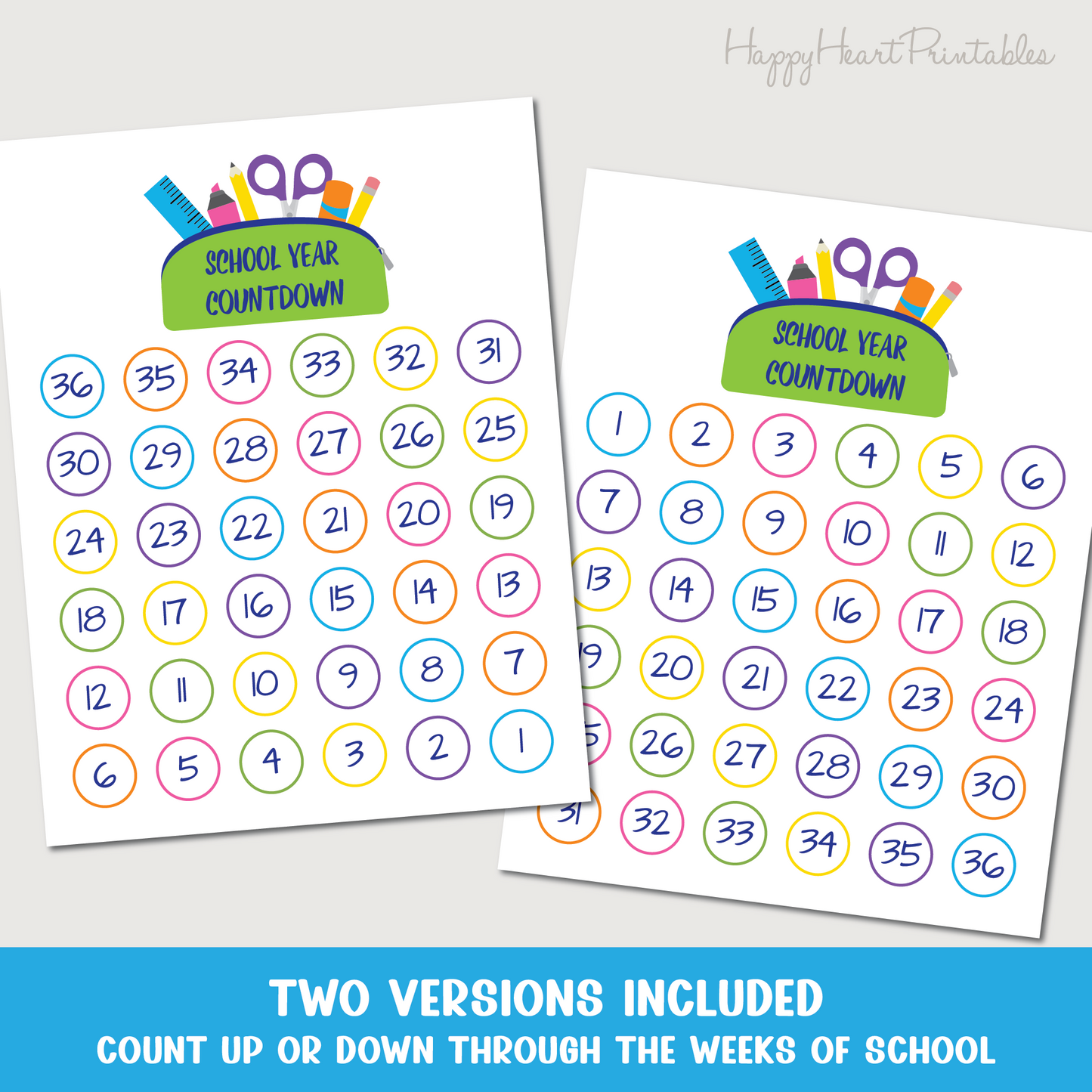 Weekly School Year Countdown