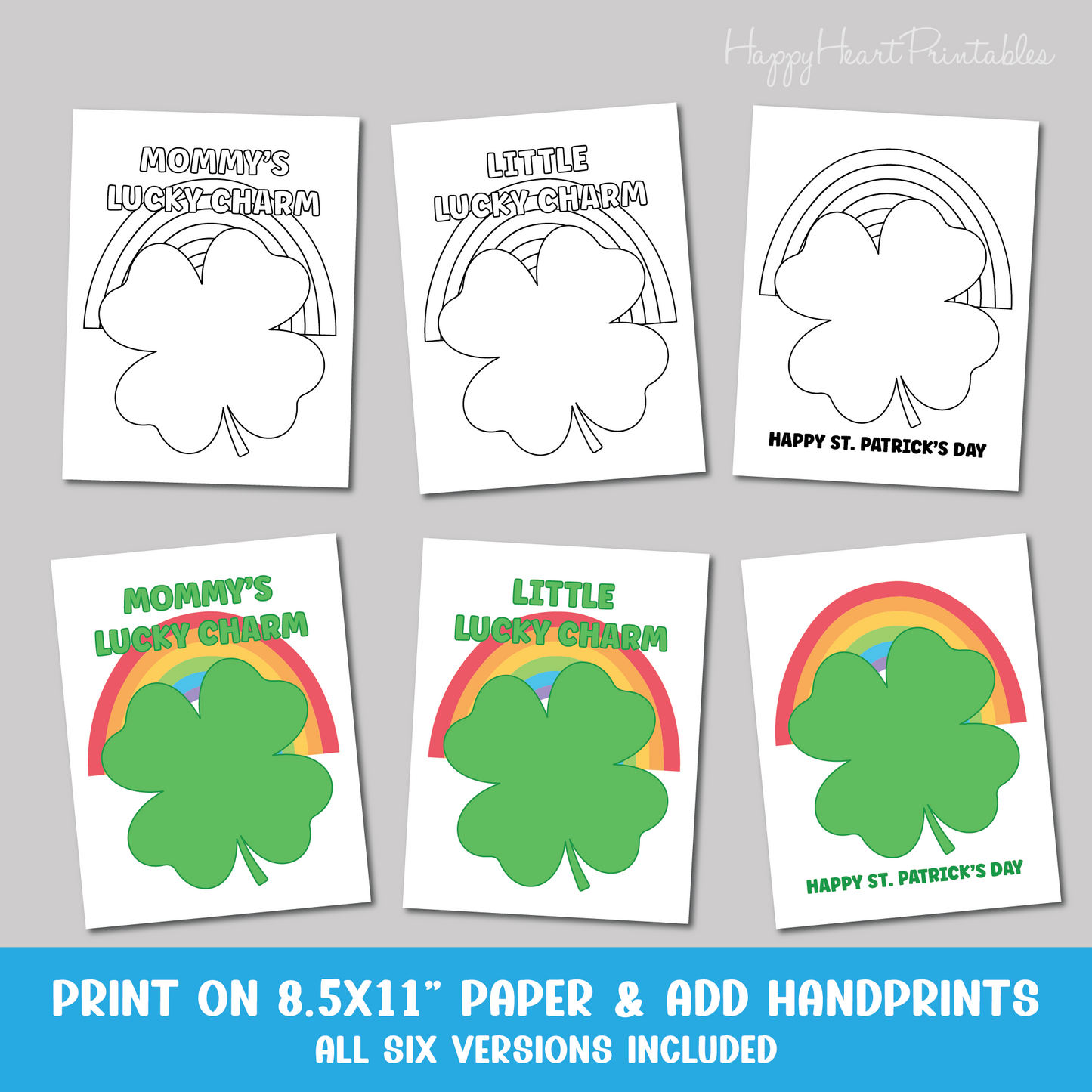 Shamrock Handprint Craft - St. Patrick's Day