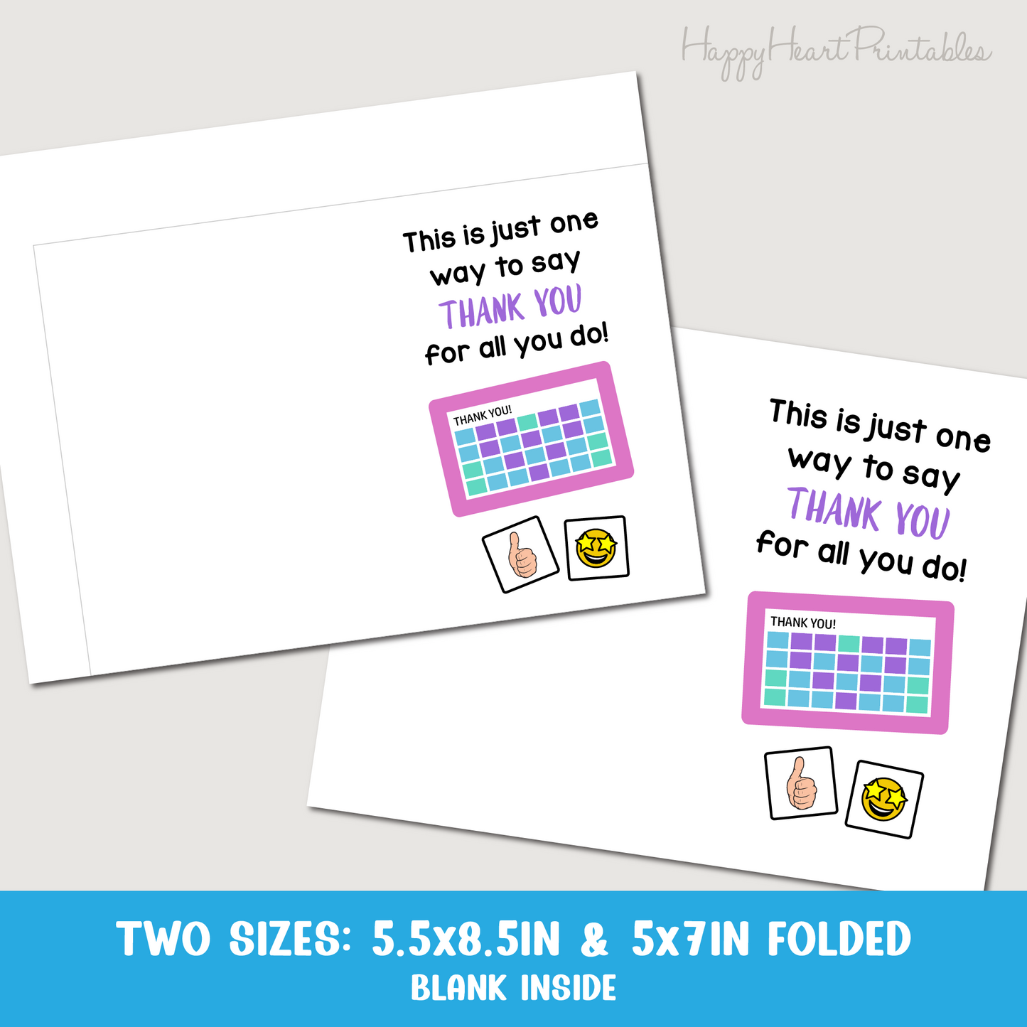 Speech Therapist Thank You Card - Printable SLP Card