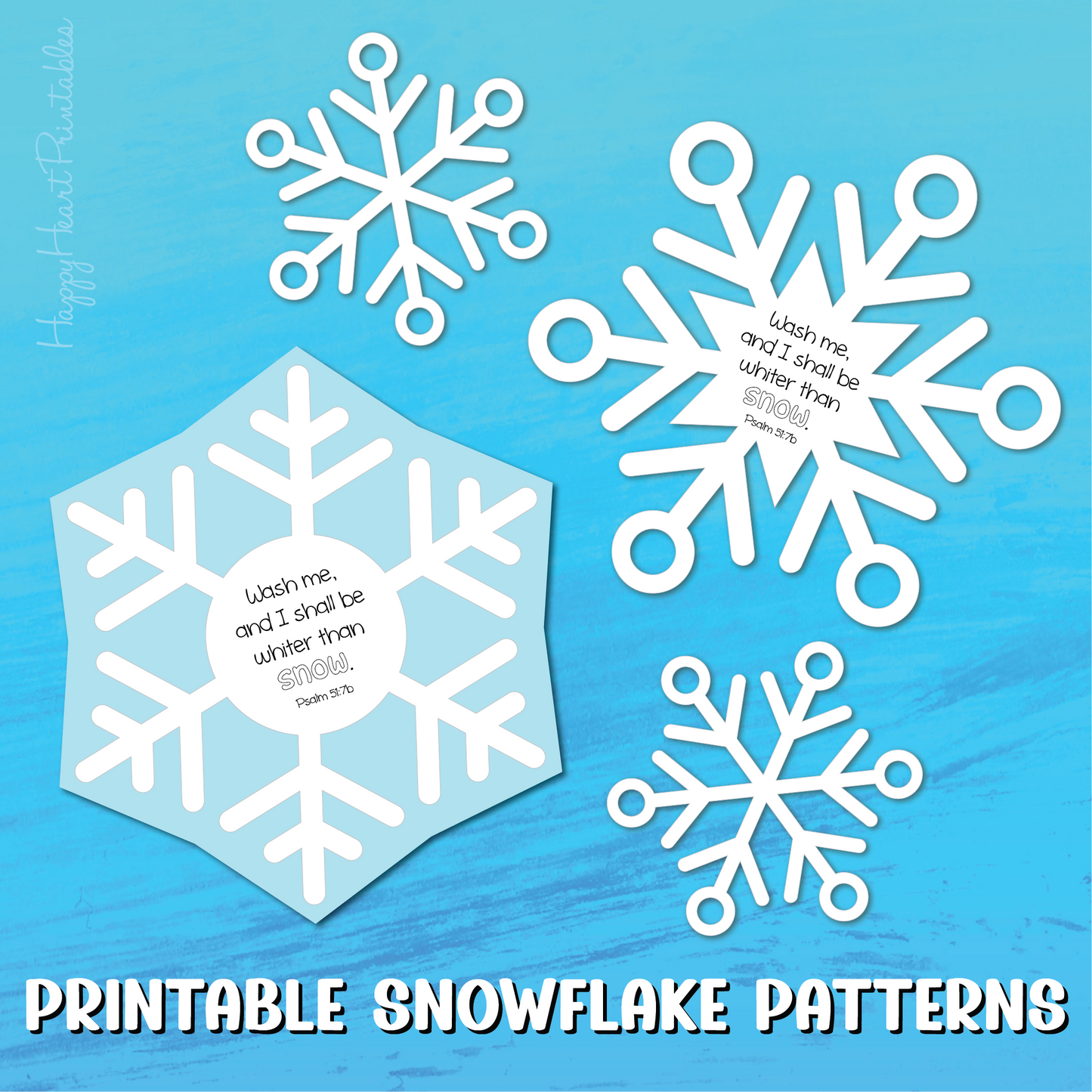 Printable Snowflake Patterns - Whiter Than Snow