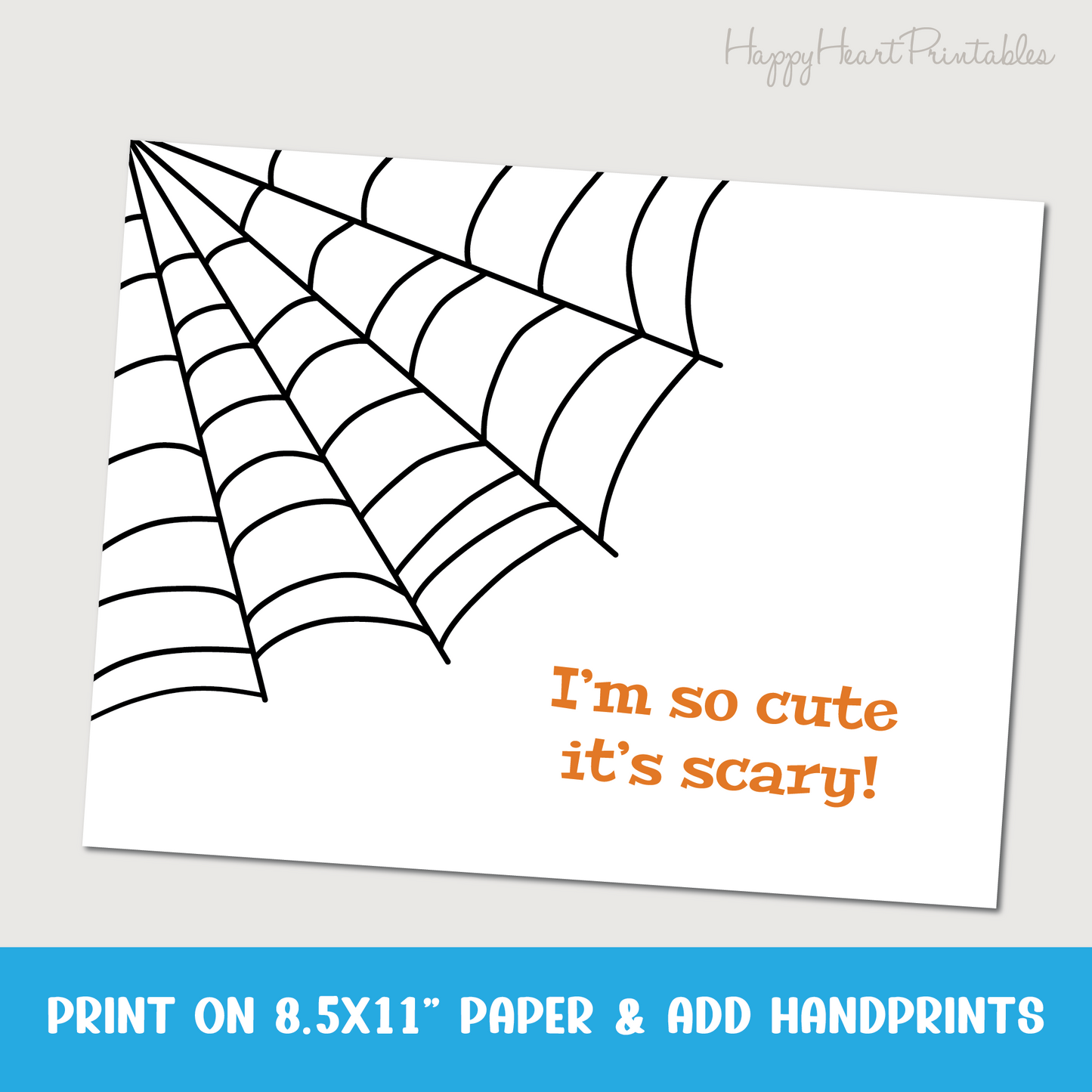 Handprint Spider Web Craft- Handprint Halloween Art
