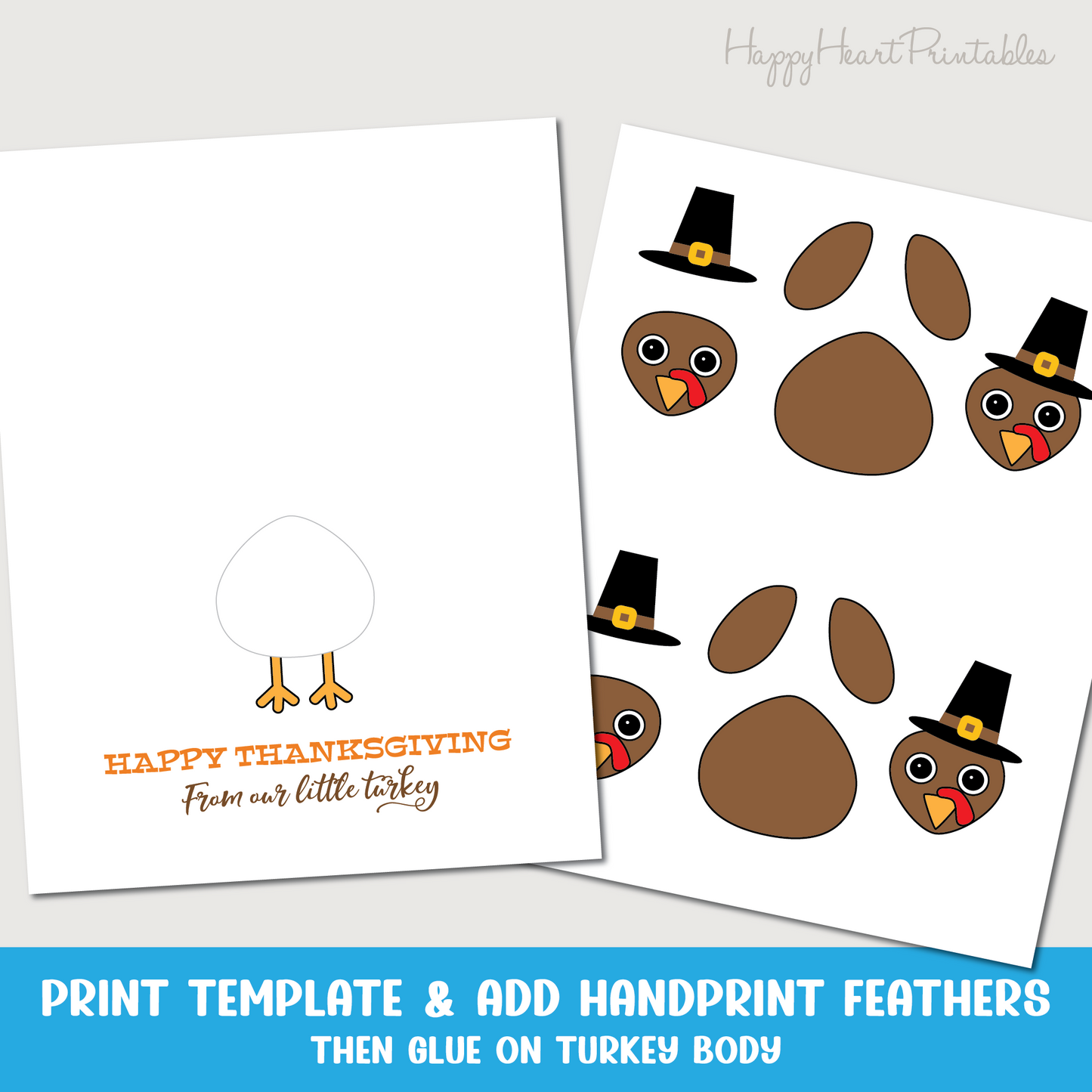 Handprint Turkey Thanksgiving Craft