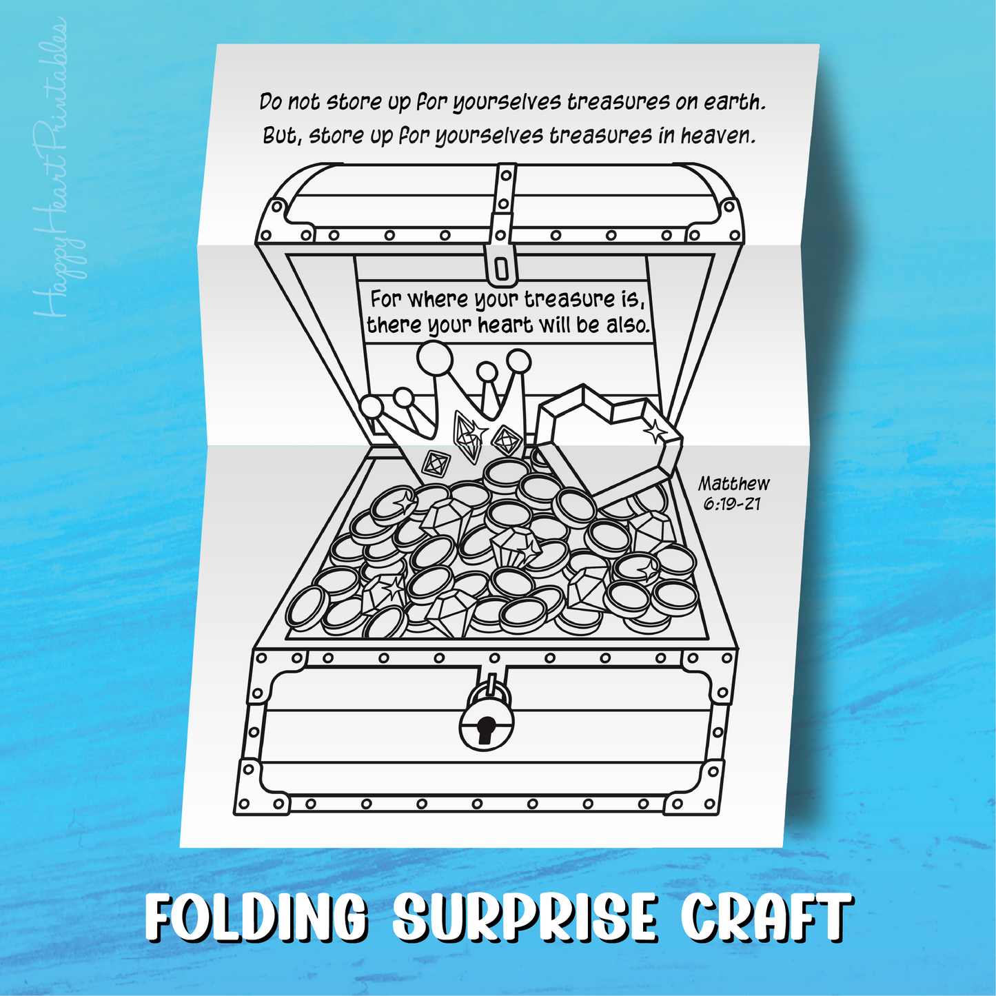 Treasure in Heaven Folding Surprise Bible Craft