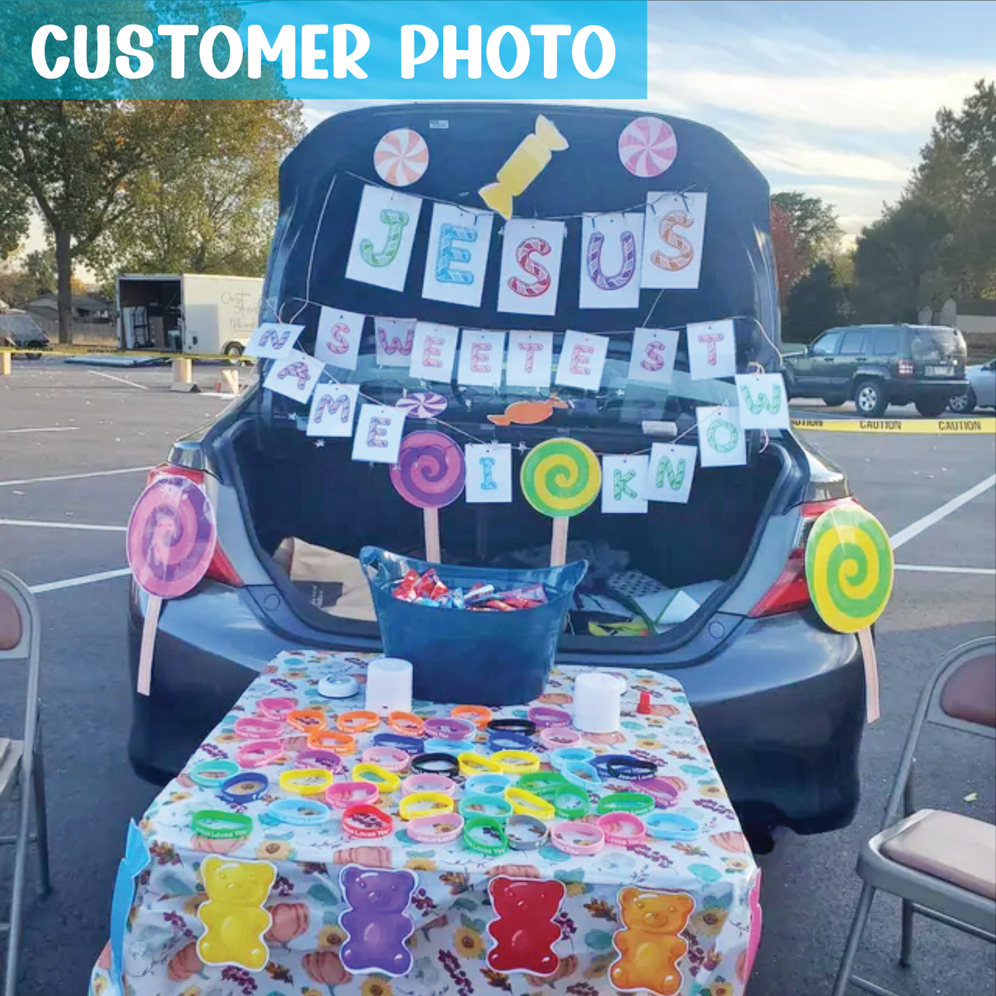 Printable Trunk or Treat Decorations - Candy Theme Trunk or Treat