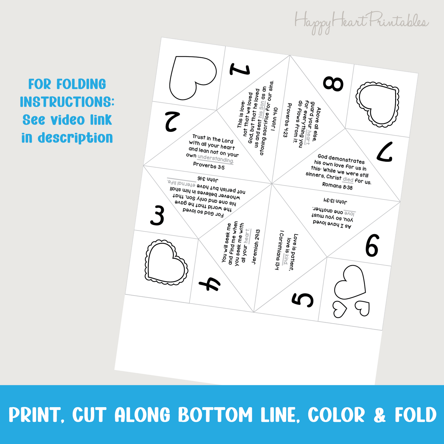 Valentine's Day Printable Truth Teller Craft