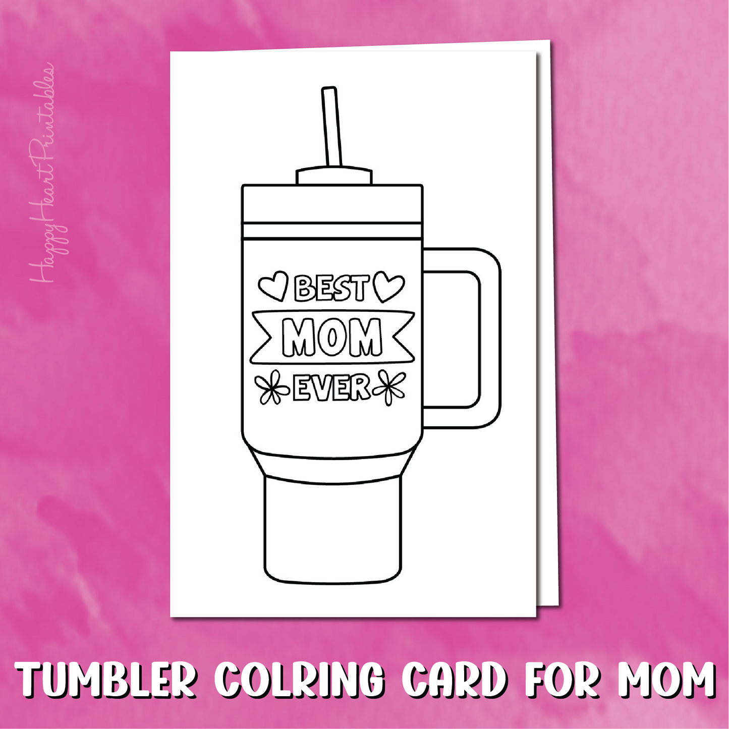 Tumbler Mother's Day Printable Card