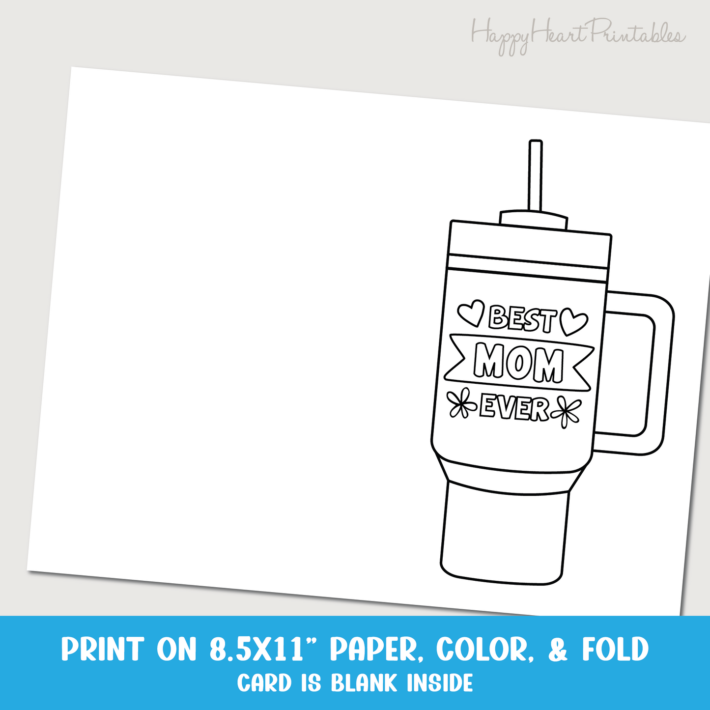 Tumbler Mother's Day Printable Card