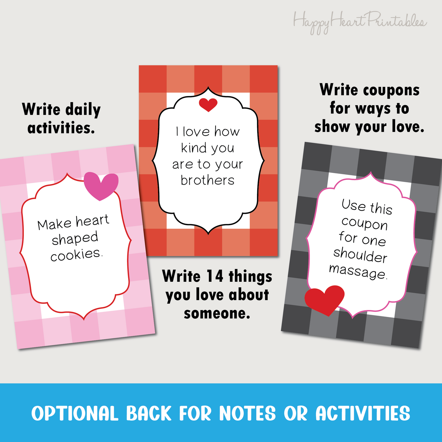 Printable Valentine's Day Countdown Cards
