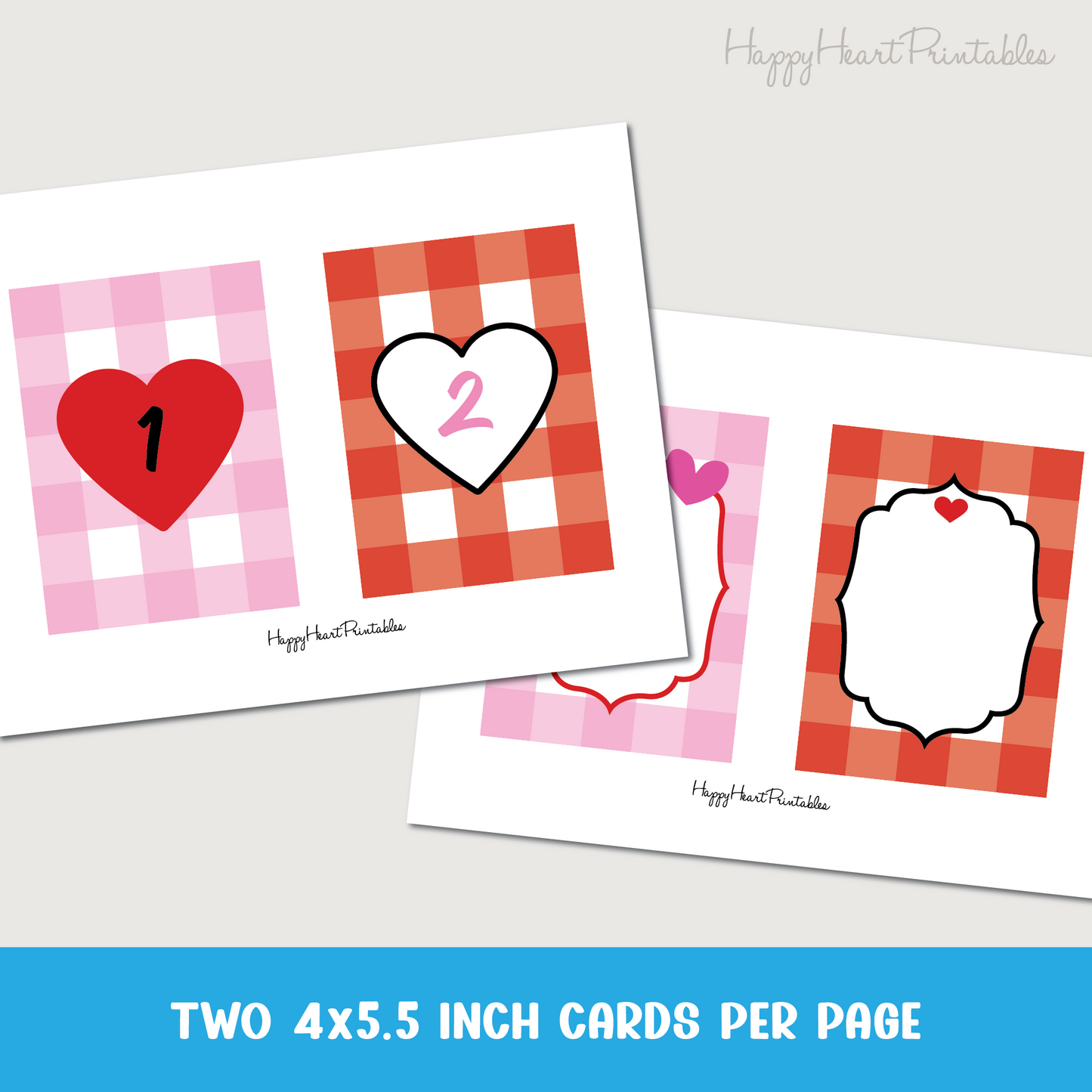 Printable Valentine's Day Countdown Cards