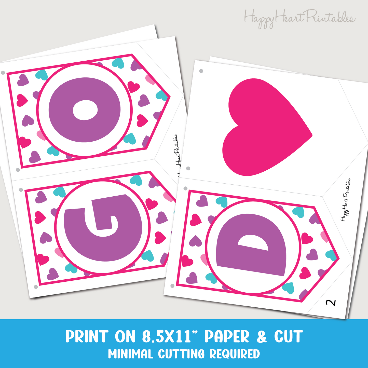 Christian Valentine's Day Printable Banner